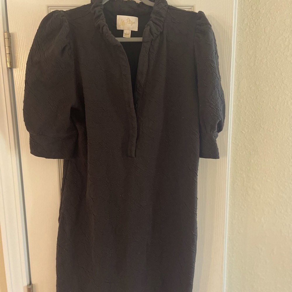 Lilly Pulitzer Elsey Dress Black Jaquard